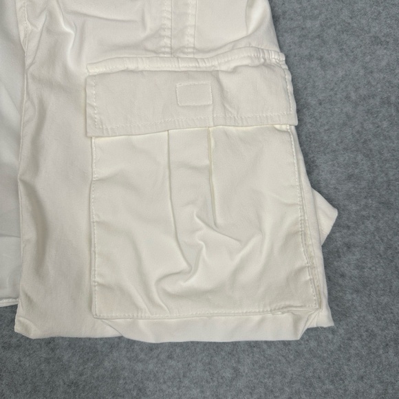 Zara Halter Top Womens M White Draped Open Front Sleeveless‎ Vest Pockets Cargo - Picture 2 of 16